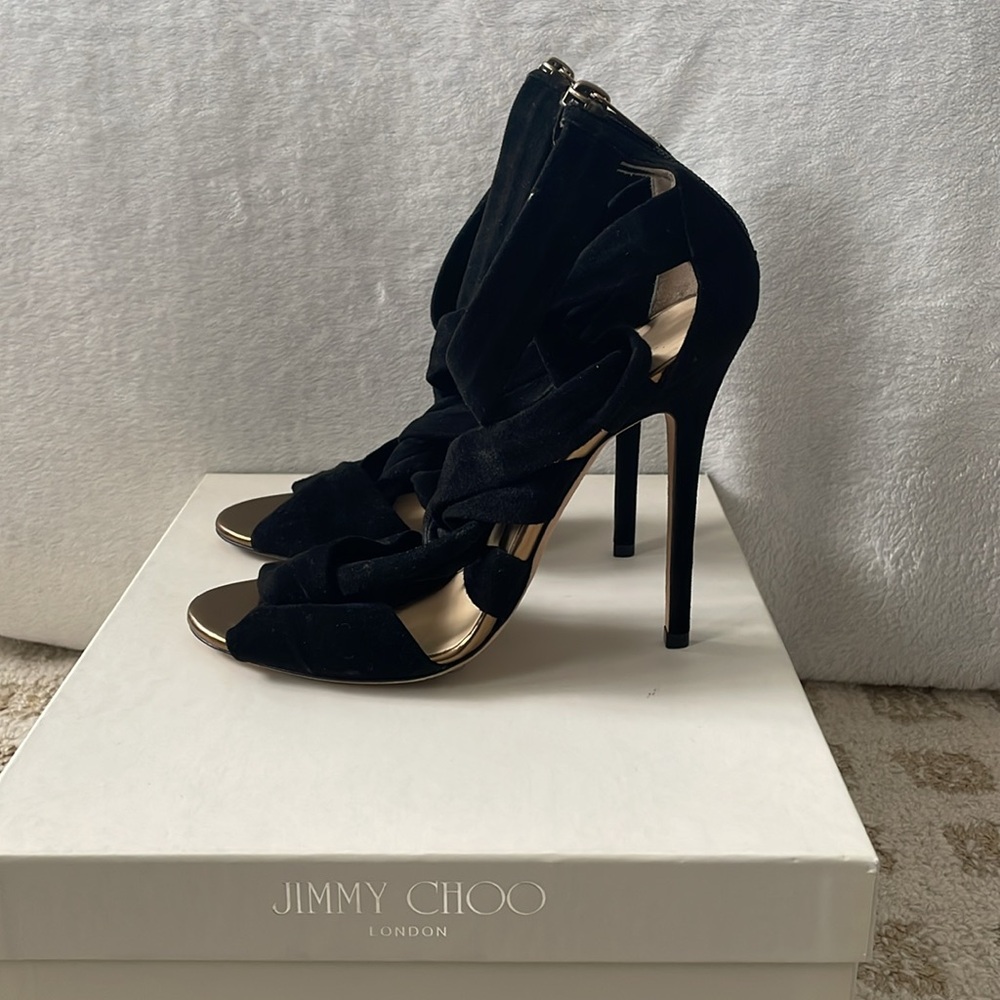 Jimmy Choo suede knot heels - Picture 4 of 9